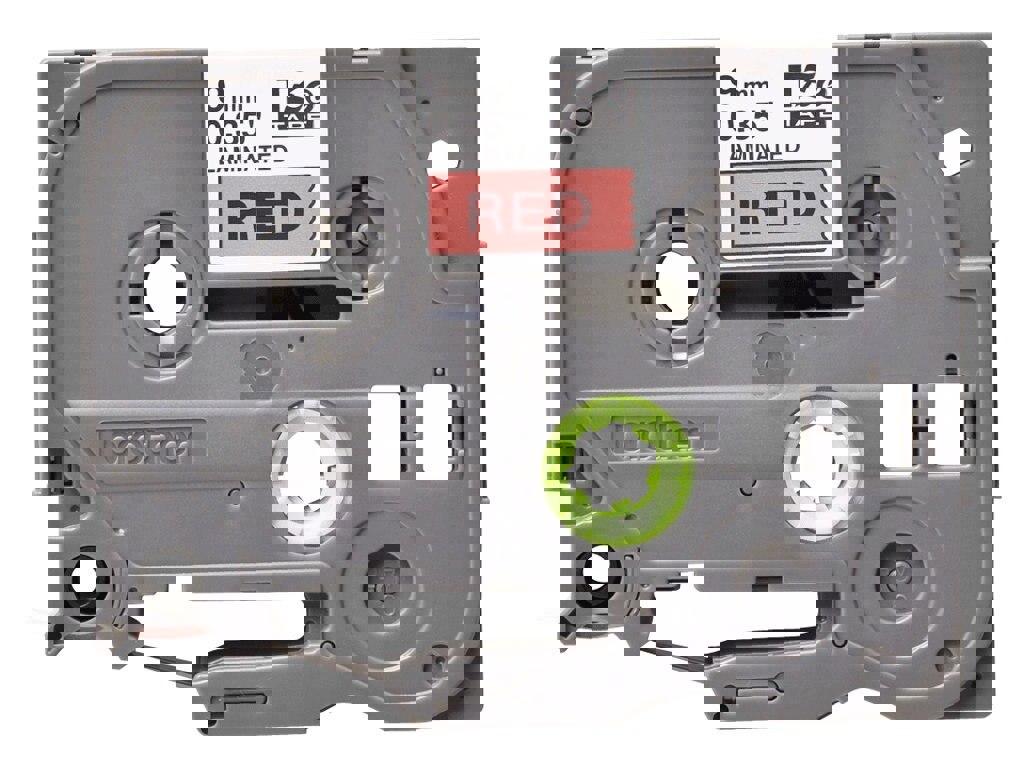 BROTHER TZE-421 9MM BLK ON RED